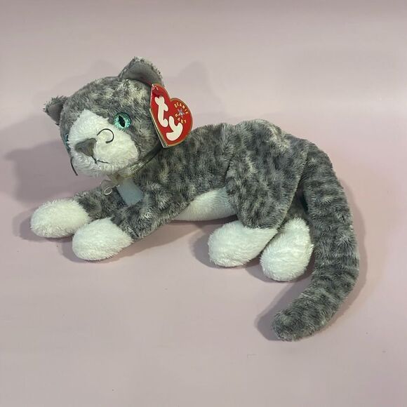 TY Beanie Baby “Purr” the Cat plushie! (8 inch) 2000 Excellent Condition NWT - Picture 1 of 9